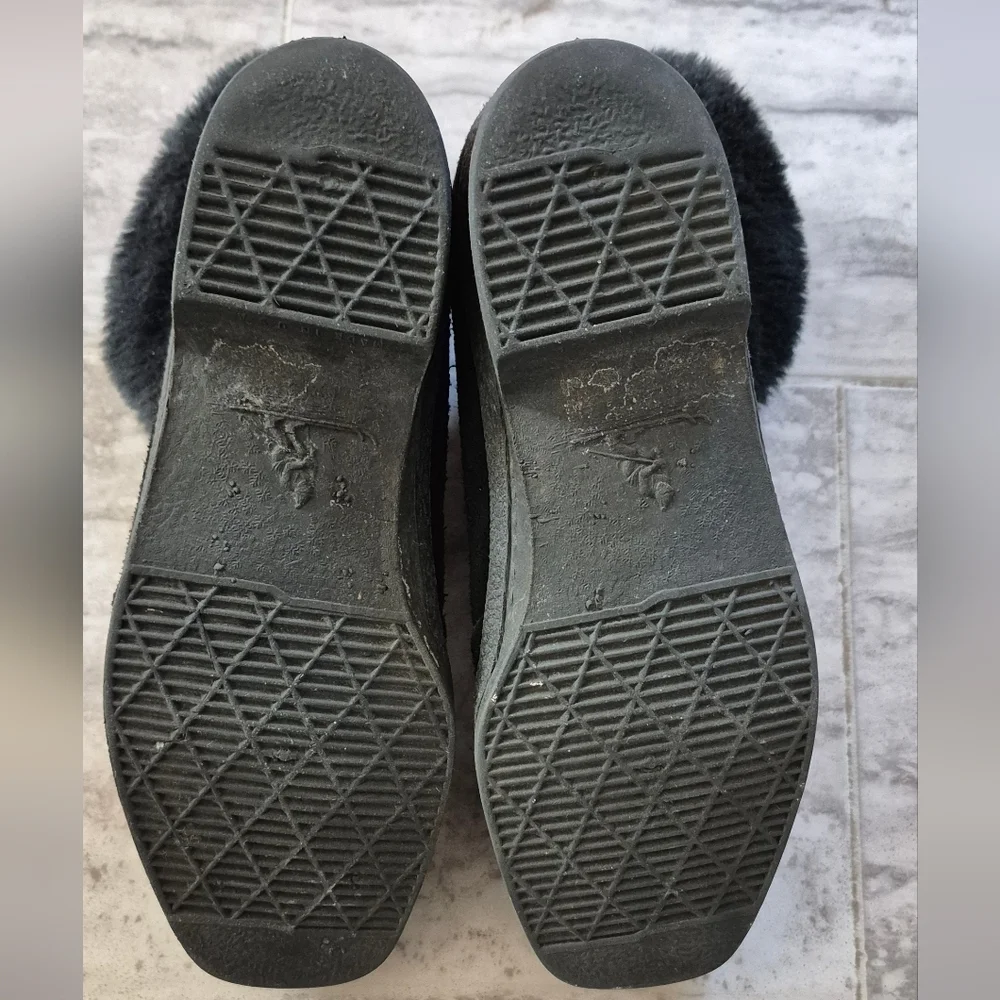 Cozy Black Faux Fur Women's Winter Boots